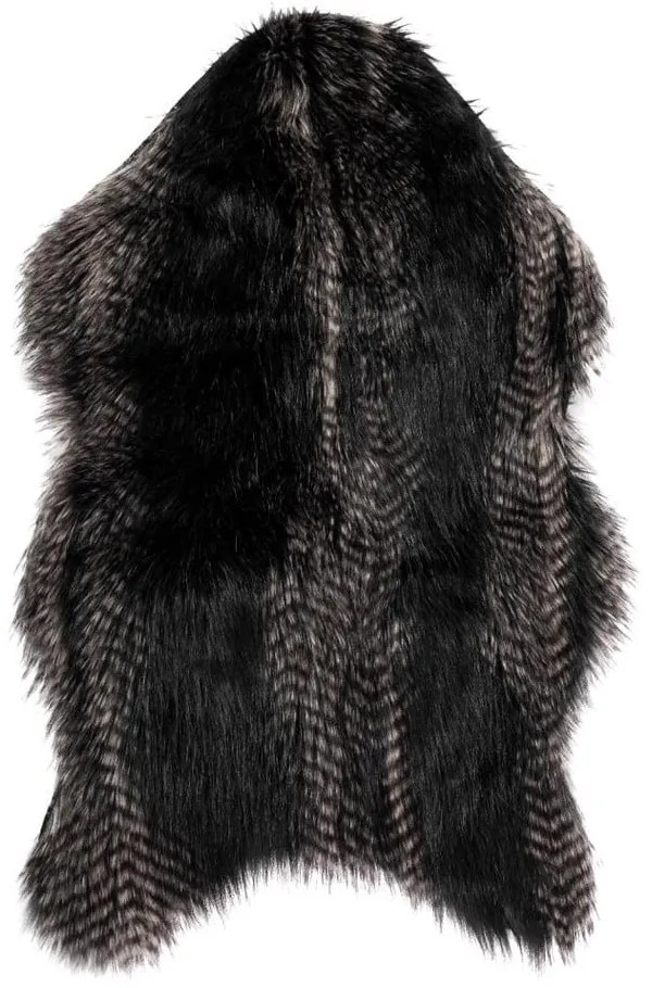 Volpe nera in pelliccia sintetica, 50 x 80 cm - Tiseco Home Studio