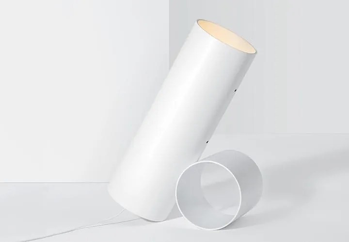 Flos Sawaru Lampada 43 cm da pavimento direzionabile da interno con dimmer in alluminio Bianco