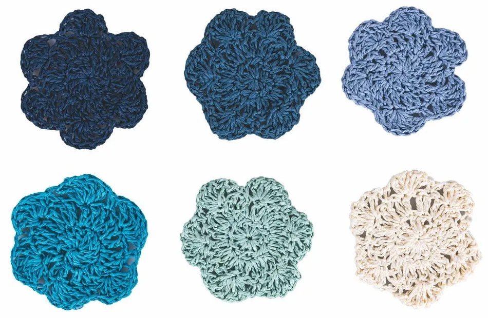 Sottobicchieri di carta in set da 6 Uncinetto - VDE Tivoli 1996