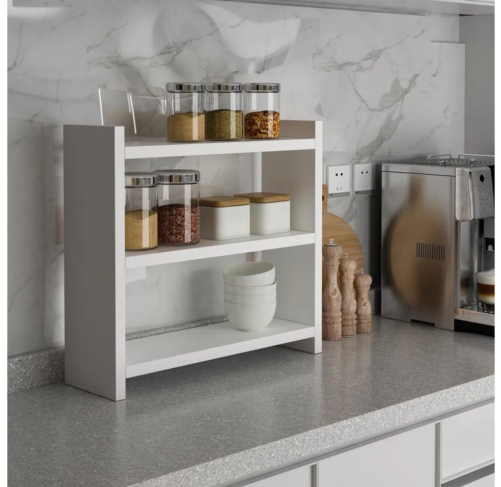 Scaffale da cucina COSMIC 44x10 cm bianco