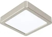 Plafoniera Moderna Fueva 5 Acciaio Nichel Satinato Led Integrato 11W Ip20