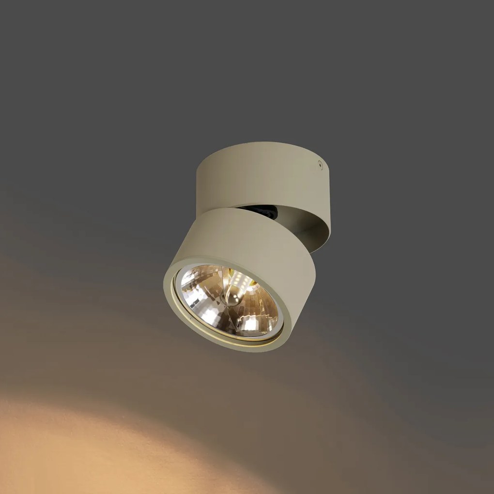 Faretto da soffitto moderno rotondo beige G9 orientabile e inclinabile - Go Nine
