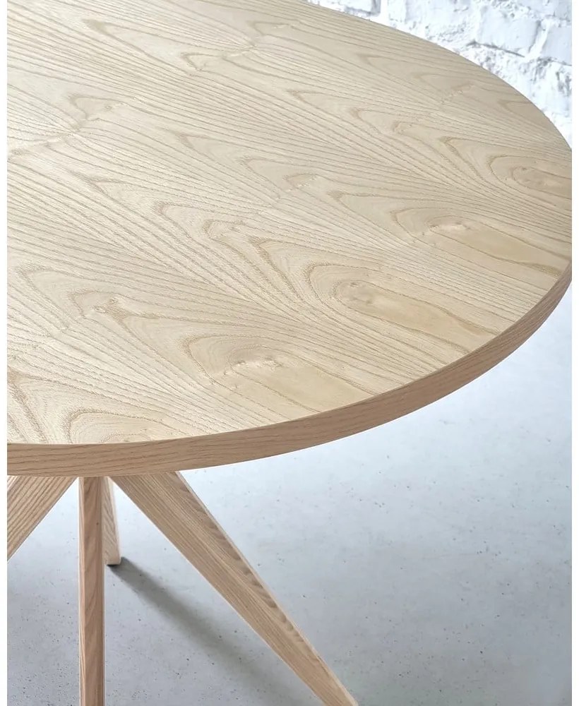 Tavolo da pranzo in frassino massiccio 90x90 cm Jubi – Ragaba