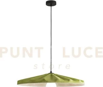 Lampadario a sospensione wimbledon in feltro verde paralume 69cm 1 ...