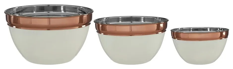 Ciotola in acciaio inox in rame e beige ø 18 cm Prescott - Premier Housewares