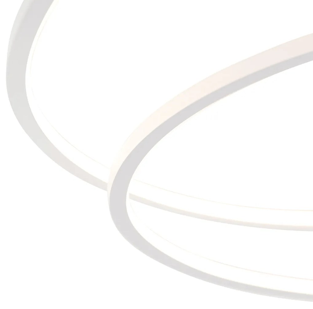 Plafoniera bianca 78 cm con LED a 3 step dimmer - Rowin