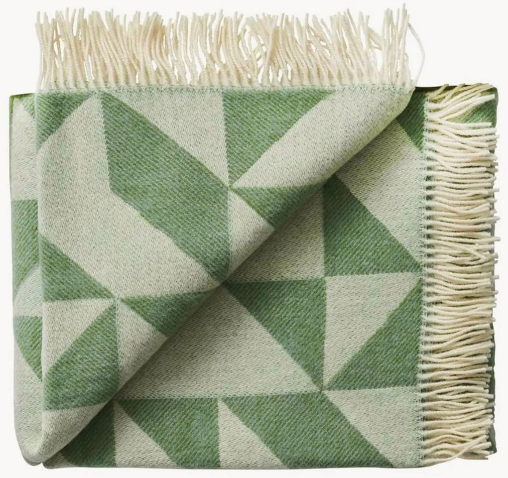 Coperta in lana con frange Twist
