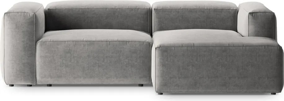 Divano angolare grigio chiaro (con penisola a destra/con chaise lounge) Bergamo – Cosmopolitan Design
