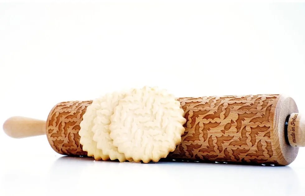 Rullo per pasta in legno goffrato Bats - Valek