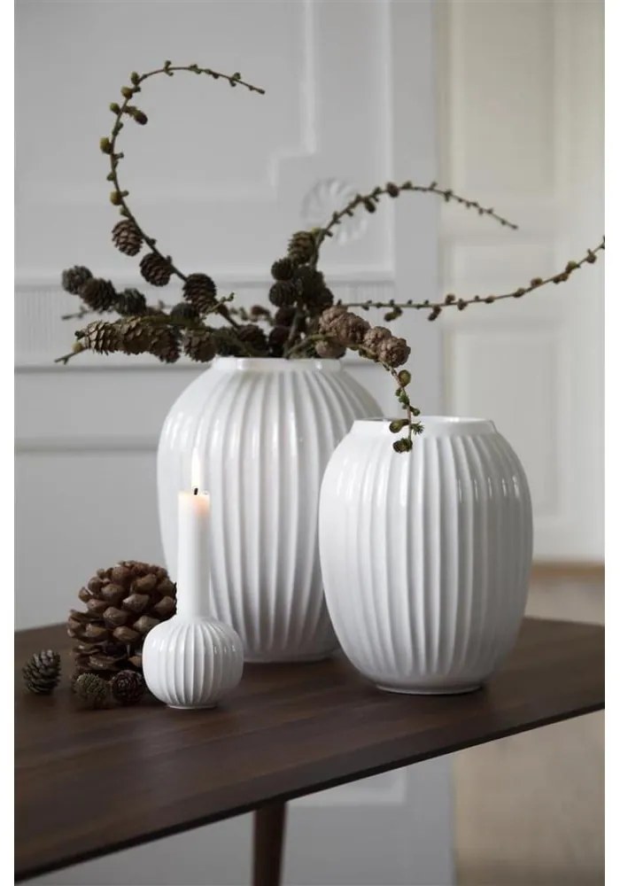 Candeliere Hammershoi in porcellana bianca, ⌀ 7,5 cm Hammershøi - Kähler Design