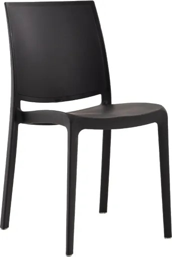 Sedia da giardino o cucina in polipropilene impilabile - Set 2 FEBE Antracite