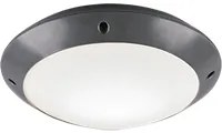 Plafoniera Esterno Soffitto Moderna 5W Nera 26 cm Camaro GD Trio