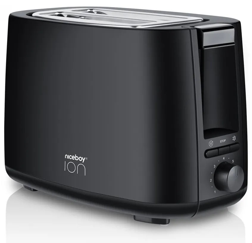 Niceboy ION Cruncher C1 - Tostapane a due fori e tostatore 750W/230V nero