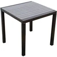 Tavolo da Giardino con Rattan Sintetico cm 80x80 - CORBIN