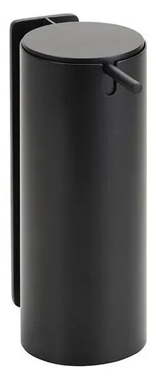 Dispenser per sapone 6,6x16,5 cm acciaio inox/nero