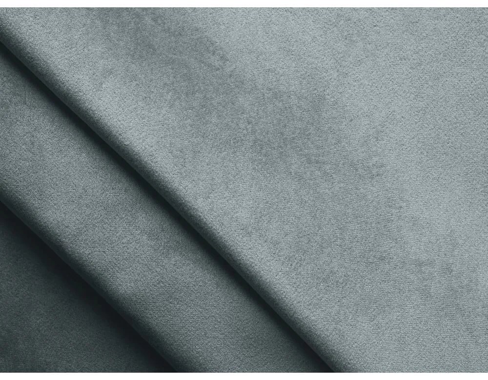 Letto matrimoniale imbottito azzurro con contenitore con griglia 180x200 cm Hauke - Makamii