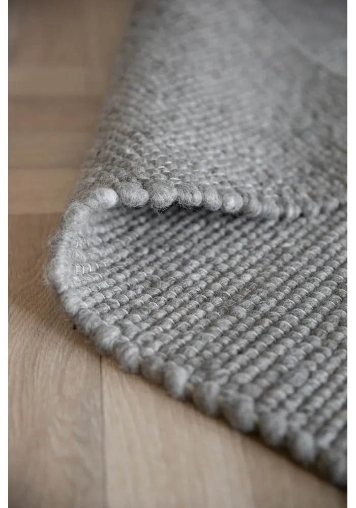 Tappeto in lana grigio 340x240 cm Auckland - Rowico