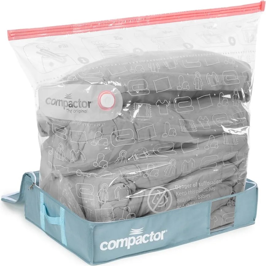 Organizer per sottoletto sottovuoto in plastica 65x45x15,5 cm Blue Edition – Compactor