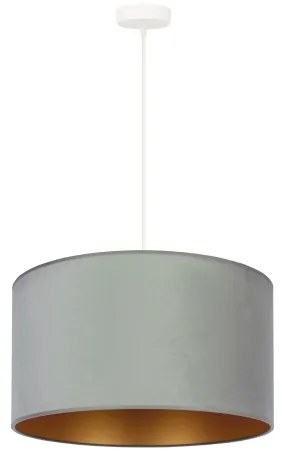 Duolla - Lampadario a sospensione con filo ROLLER 1xE27/15W/230V chiaro diametro 40 cm verde/oro