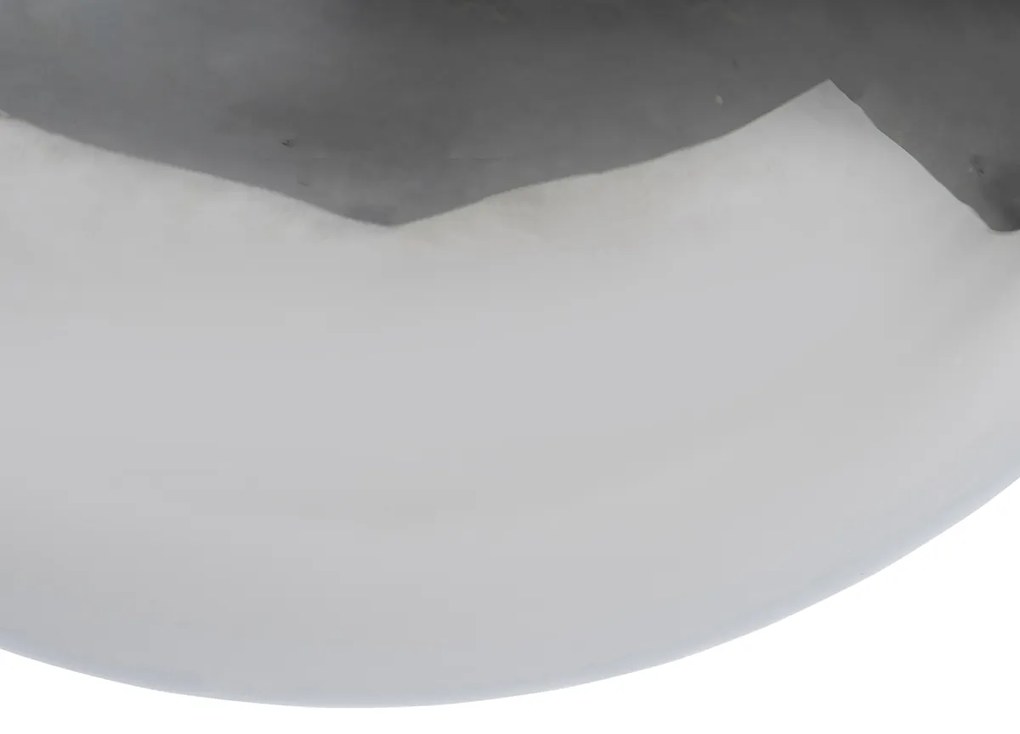 Lampada a sospensione intelligente nera con vetro fumé 30 cm incl. Wifi ST64 - Pallon