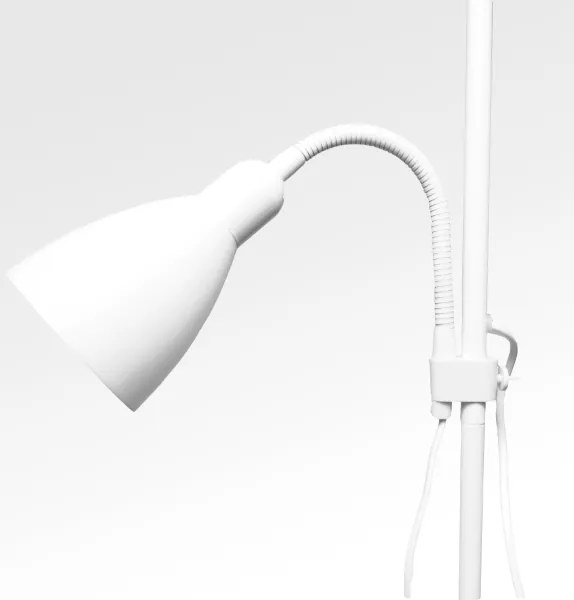 Lampada da terra WENDY 1xE27/100W/230V + 1xE14/40W bianca