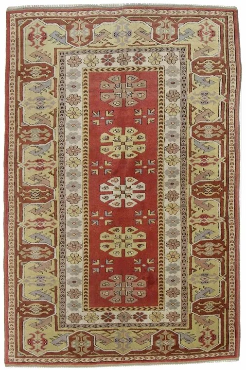 Tappeto 190x120 Marrone (Russia) Annodato A Mano