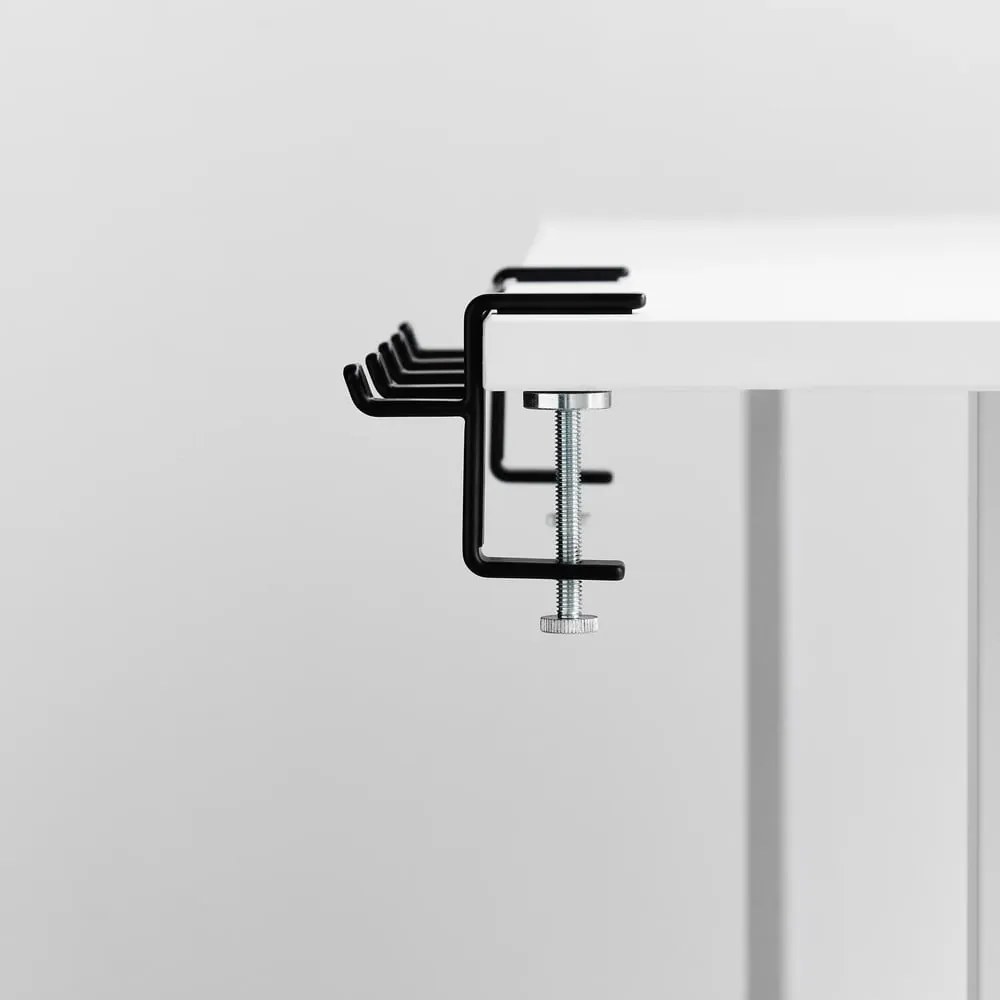 Gancio regolabile nero opaco in acciaio Tower – YAMAZAKI