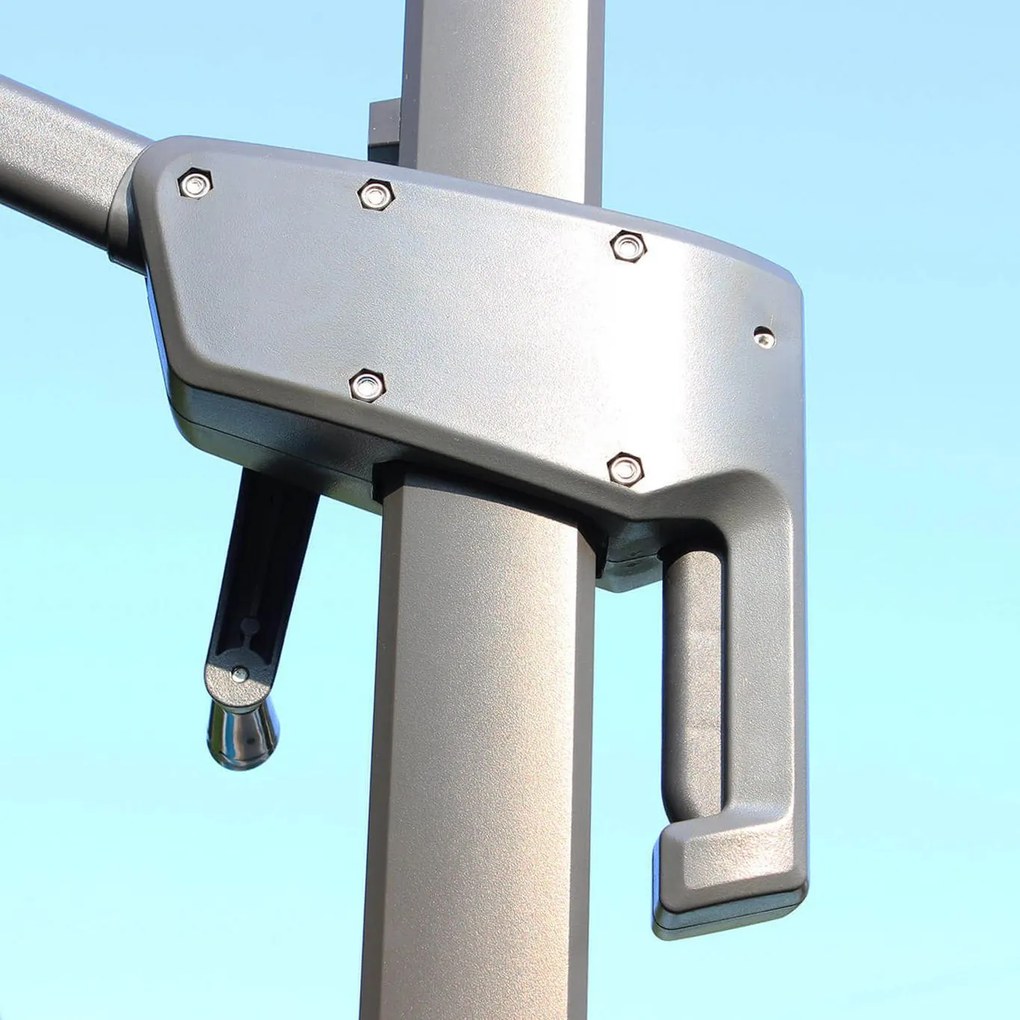 VOLTA - ombrellone da giardino decentrato 2 x 3