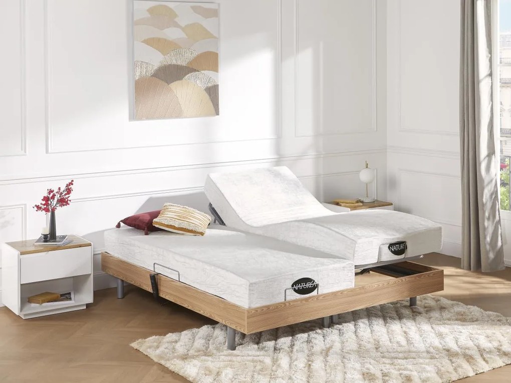 Materasso naturale con schiuma con memory foam - PARURE di NATUREA - 80 x 200 cm