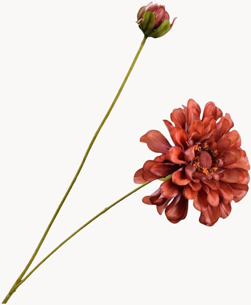 Set di 4 fiori artificiali fatti a mano Zinnia