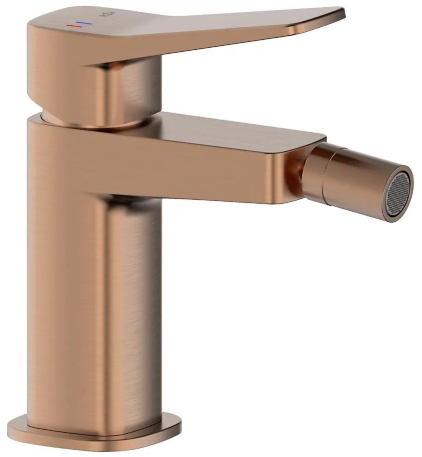 KFA Armatura 4527-015-34 - Miscelatore per bidet + piletta di scarico MALAGA oro rosa