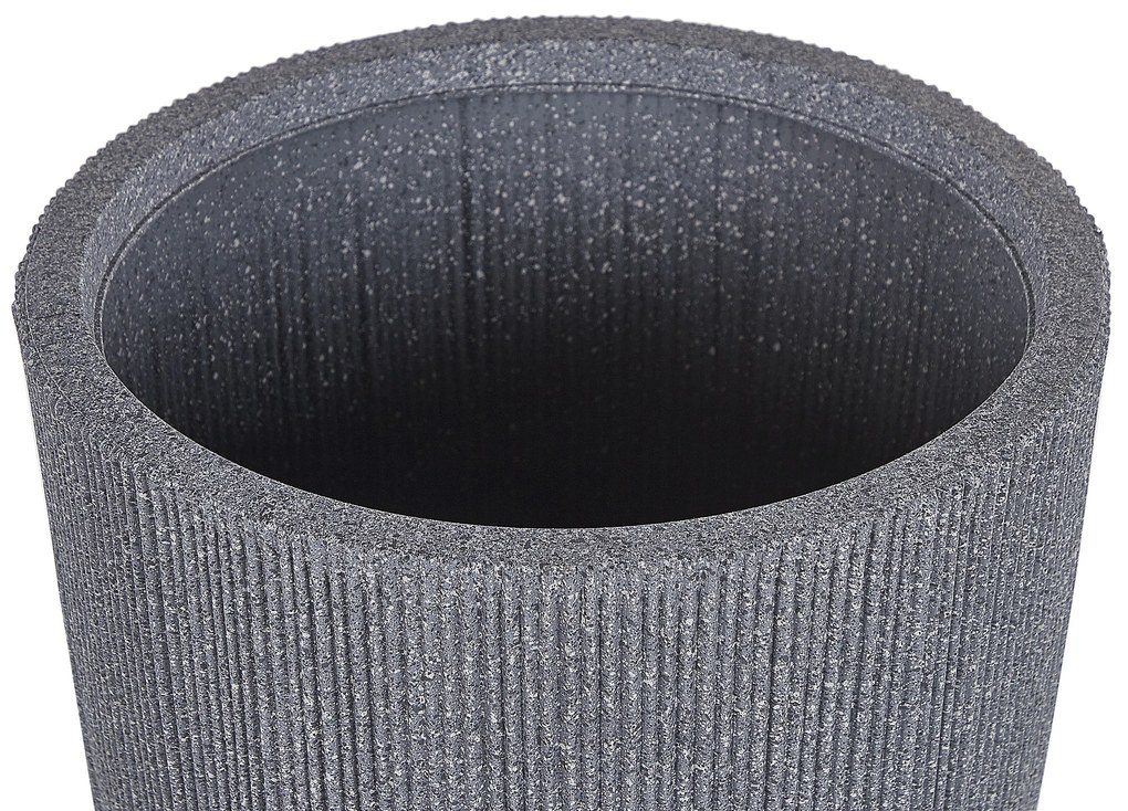 Vaso per fiori 37 x 37 x 38 cm grigio CHIOS Beliani