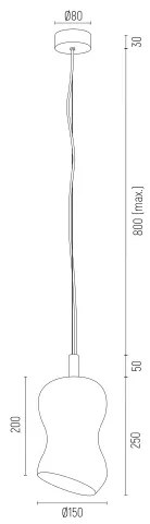 Argon 8038 - Lampadario a sospensione con filo SALERNO 1xE27/15W/230V oro