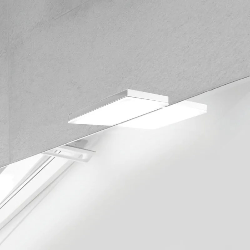 Faretto Adam f66 cromo LED l12 h1,3 p11,5 luce naturale