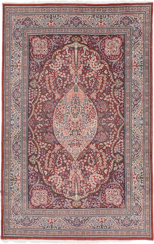 Kashan Tappeto 210 x 140 (Iran) Annodato A Mano