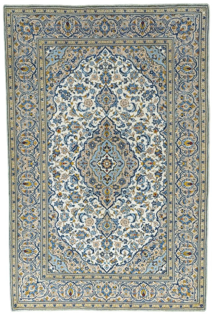 Kashan Tappeto persiano 300x200 Beige (Iran) Annodato A Mano
