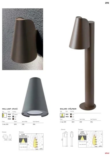 Redo 9532 - Lampada da esterno ALVAR 1xGU10/35W/230V IP44