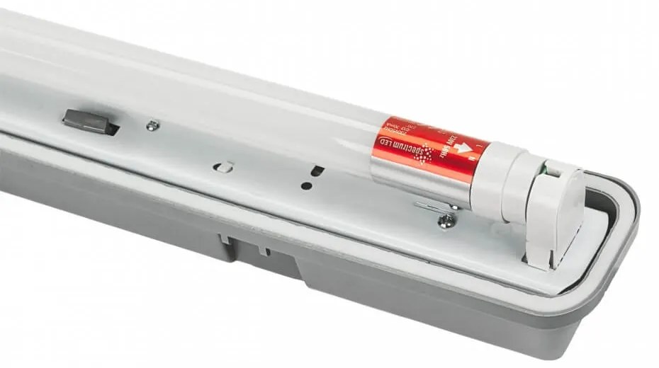 Plafoniera IP65 per 1 tubi LED 150cm – Stagna - (alimentazione Unilaterale) Plafoniera  per 1 tubo LED da 150cm