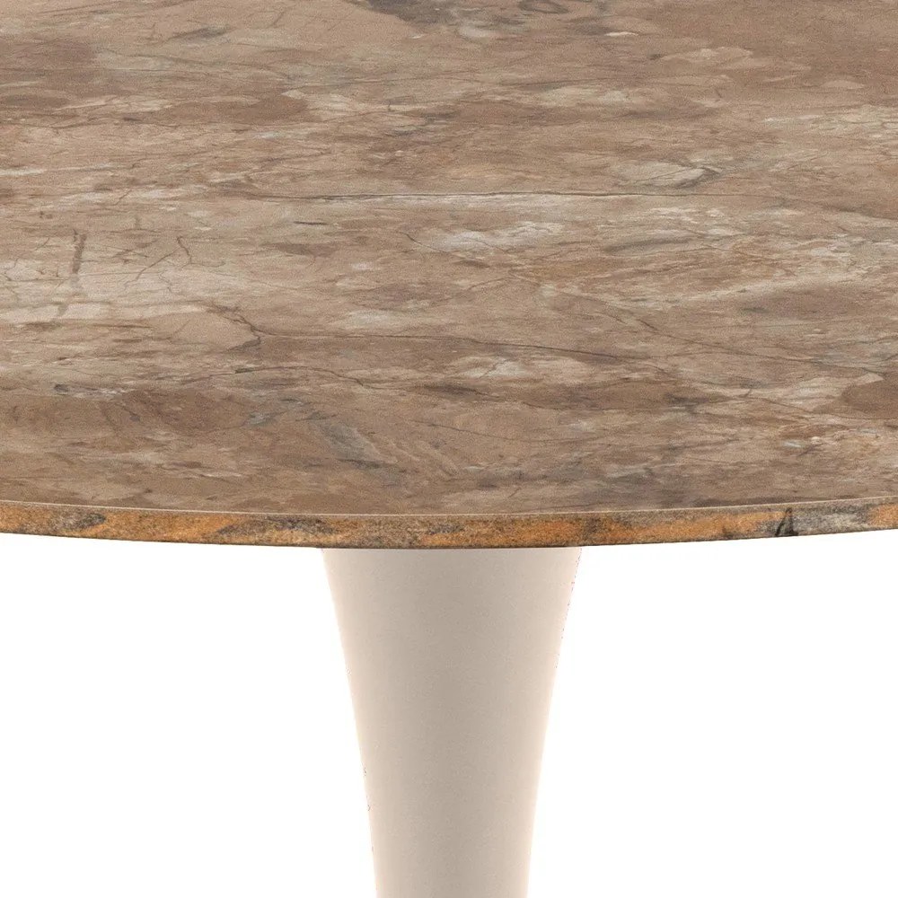 Tavolo da pranzo rotondo con piano in ceramica ø 90 cm Malta – Actona