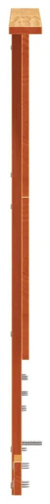 Testiera marrone cera 160 cm in legno massello di pino