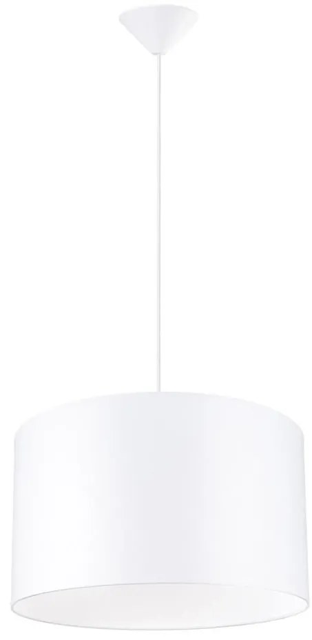 Sollux SL.1404 - Lampadario a sospensione con filo NOVA 1xE27/15W/230V diametro 40 cm bianco