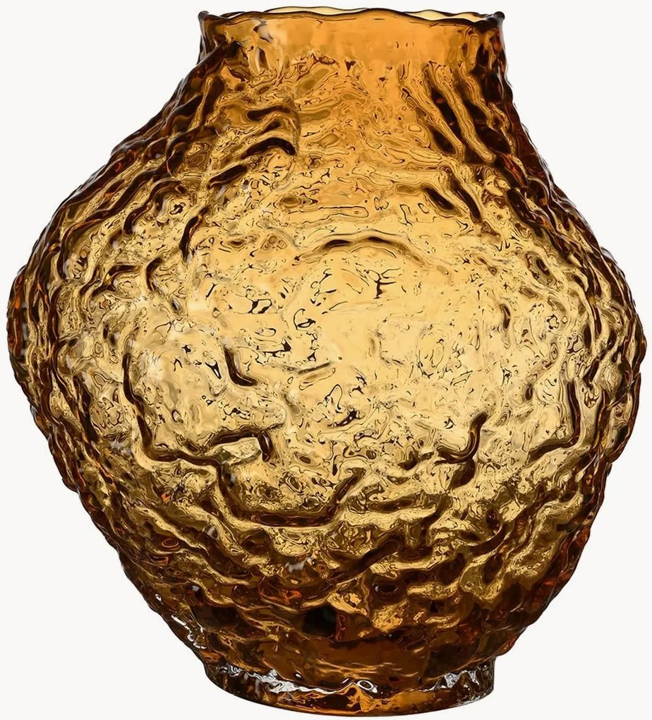 Vaso in vetro soffiato Corallo, alt. 26 cm