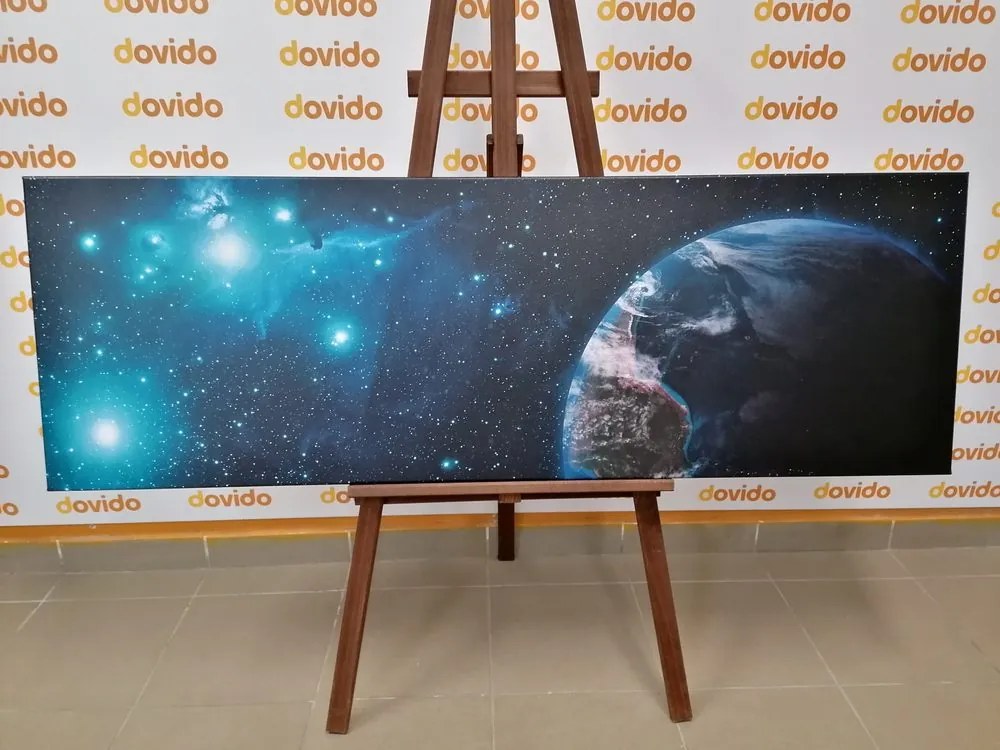 Quadro su tela – Spazio e globo terrestre