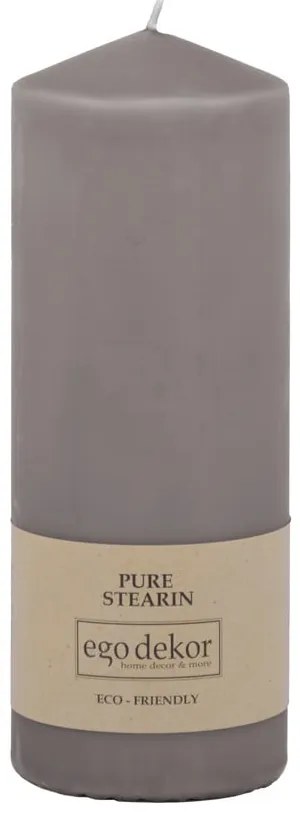 Candela grigia Top, durata 50 h Eco - Eco candles by Ego dekor