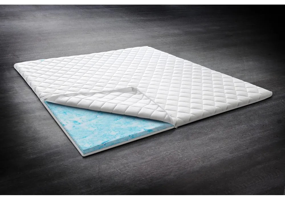 Topper in schiuma semirigido sfoderabile/termoregolante 200x200 cm – Meise Möbel
