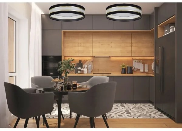 Plafoniera LED dimmerabile SMART CORAL LED/24W/230V Wi-Fi Tuya nero + tc