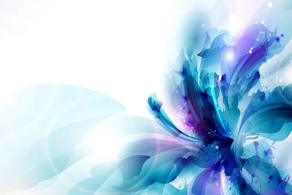 Stampa su tela – Fiore in stile futuristico