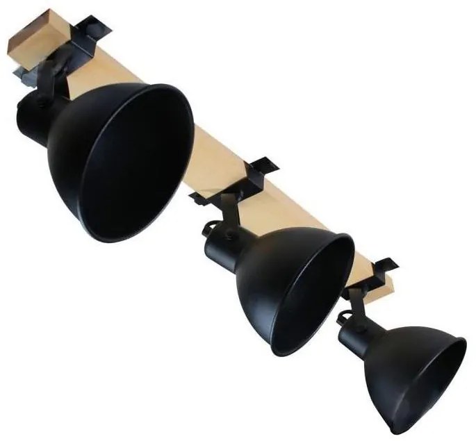 Faretto 3xE27/40W/230V nero