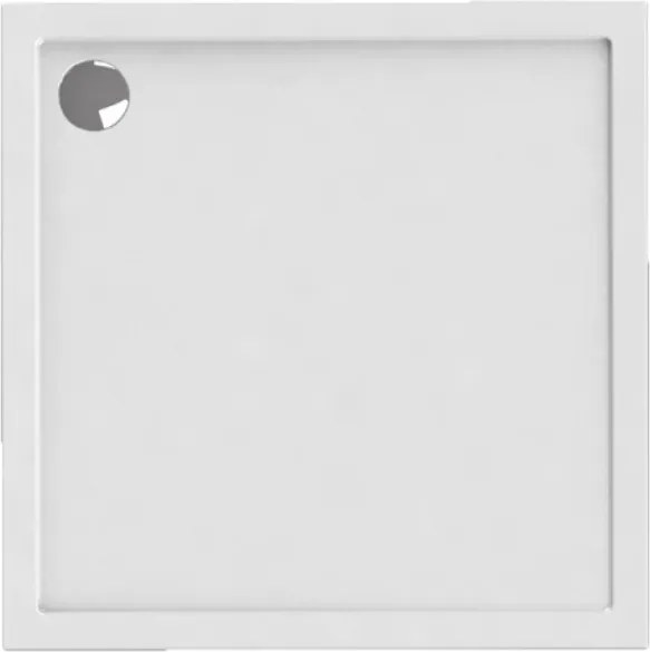 Piatto doccia 80x80 ultra slim acrilico colore bianco - KAMALU
