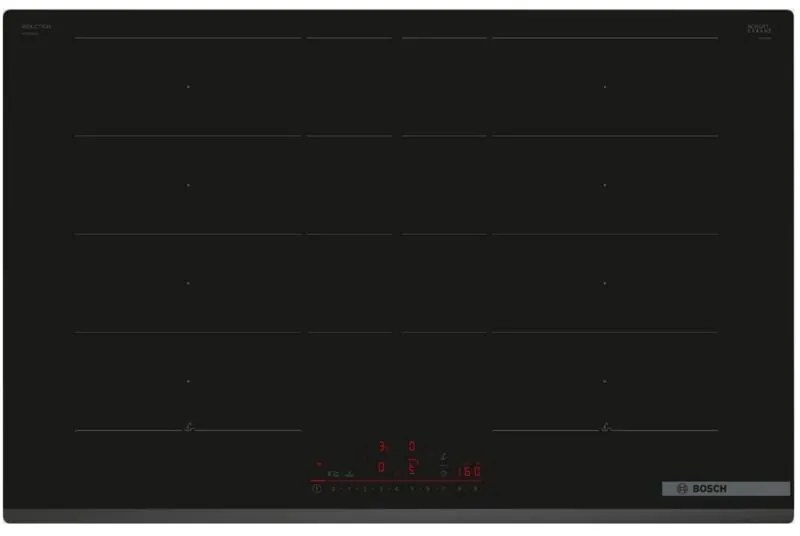 Bosch - piano cottura a induzione 80 cm 4 fuochi 7400 w nero - PXY83KHC1E